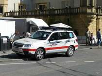 Notartzwagen der Stadt Nechatel ein Subaru Forrester unterwegs am 03.10.2009