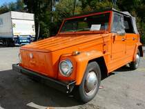 Oldtimer VW 181    Kbel   abgestellt in Boudry/NE am 03.10.2009