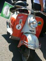 Dieser Berliner Roller war ebenfalls mit vertreten beim Oldtimerkorso durchs Erzgebirge