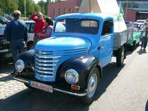 Der 2. Framo V301/2 in Burkhardtsdorf whrend des Oldtimerkorsos durchs Erzgebirge