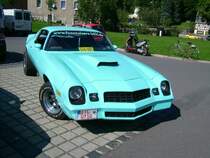 Chefrolet Corvette auf dem Prkplatz vor der Burkhardtsdorfer Zwnitztalhalle.