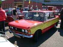 polski Fiat 125P(Lizenzbau des Lada 2101)wrend eines Zwischenstopps in Burkhardtsdorf,anllich des Oldtimercorsos durchs Erzgebirge