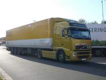 Volvo FH 440 einer bulgarischen Spedition auf einem Rastplatz an der A3, 12.10.09
