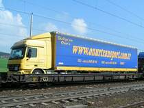 ACTROS1846 wird am Saadkms 83814983481-7 Richtung Salzburg transportiert;090923