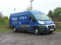 Fiat Ducato des Autohauses BETZER gesehen am 16.10.2009 in Eisenach