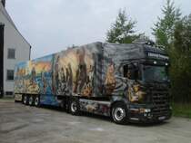 Am 30.09.2006 stand dieser beeindruckende von Walter Rosner lackiert Herpa Prsentiert Nr. 1 Die Wiege der Menschheit Showtruck auf einem Schotterparkplatz in Hirschau.