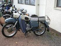 MZ ES 150 beim Lugauer Bulldogtreffen 2007 vor dem Sprecherturm an der Motocrossstrecke.