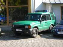 Rover Discovery steht zur Reparatur am 19.10.2009 in Gotha