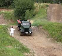 GAS 56 Molotov dreht einige Sparunden auf der Motocrossstrecke  beim Bulldogtreffen in Lugau
