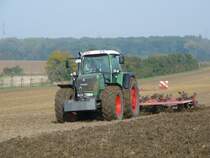Fendt 930 bei der Feldarbeit im Raum Vieselbach - Hopfgarten �stlich von Erfurt am 21.10.2009
