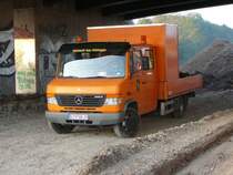 MB Vario der Firma BICKARDT-BAU auf einer Baustelle in Th�ringen, 21.10.2009

