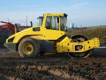 Bomag BW 219 D auf einer Baustelle in Th�ringen, 21.10.2009

