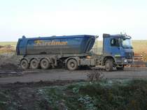 MB Actros 2044 der Firma KIRCHNER auf einer Baustelle in Th�ringen am 21.10.2009