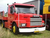 Wunderschner Scania Hauber auf dem Museumsgelnde in Alt-Schwerin 2007. Mit diesem Scania wurde eine der dort vertretenen Dampfmaschinen zur Ausstellun tranportiert