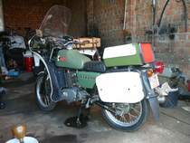 MZ ETZ 250 der ehem. Volkspolizei, gesehen in Gotha