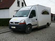 Renault als fahrende Bckerei bei Dornburg/Thringen am 28.10.2009