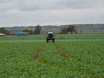 Brutigam Hydrotrac 120-40 als selbstfahrende Feldspritze auf einem Feld in der Nhe der BAB Ausfahrt Waltershausen am 17.10.2009
