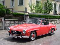 MB-190SL nimmt mit der Nr.195 an der Oldtimerrundfahrt  Stehrerhof  in Neukirchen/Vckla teil ;090705