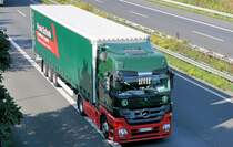 MB Actros, Sped. Frank Schunk, auf der A-61 bei Rheinbach - 22.09.2009