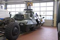 abgesetzte Fahrzeugwanne des SW 4 der Bundespolizei am Tag der offenen Tür bei der Bundespolizeiabteilung Hünfeld anl. des 50-jährigen Standortjubiläums am 13.09.2009 in 36088 Hünfeld 
