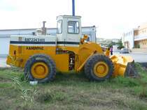 Radlader unbekanntes Modell gesehen auf Kreta im Sommer 2009