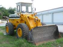 Radlader unbekanntes Modell gesehen auf Kreta im Sommer 2009