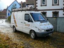 MB Sprinter von  Elektro-Mehnert  in der Nhe von Jena am 04.11.2009