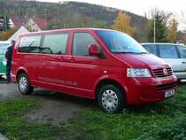 VW T 5 von  glasgestaltung-jena  am 04.11.2009 im Stadtgebiet von Jena