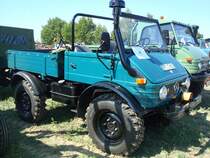 Unimog 421 aus dem Jahr 1984 mit 52PS,
Traktorentreff Breisach Sept.2009