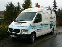 VW LT der Stadtwerke Jena-Psneck als Kontrollfahrzeug fr Kanalanlagen im Stadtgebiet Jena am 04.11.2009