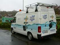 VW LT der Stadtwerke Jena-Psneck als Kontrollfahrzeug fr Kanalanlagen im Stadtgebiet Jena am 04.11.2009