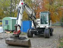 Terex TW 85 abgestellt auf einer Baustelle in Jena am 04.11.2009