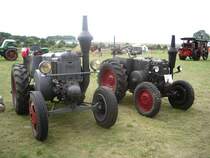 Diese beiden Lanz Bulldog waren in Altschwerin beim Dampftreffen vertreten.