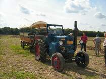 35PS Lanz Bulldog mit Kremserhner in Bocka beim Bulldogtreffen 2007
