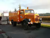 MB L 311 in Kommunallackierung und gelber Rundumleuchte steht in 07407 Uhlst�dt-Kirchhasel am 05.11.2009