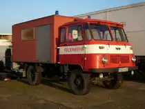 So manche Feuerwehr in den neuen Bundesl�ndern hat den aus Zittau stammenden ROBUR noch in seinem Bestand.Am 07.November 2009 fotografierte ich diesen ROBUR in Sagard.