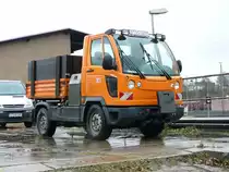 Multicar Fumo der DB AG steht am 09.11.2009 in Saalfeld Bahnhof