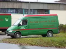 MB Sprinter des Getr�nkeh�ndlers KLEIN aus Breternitz/Saale am 09.11.2009 