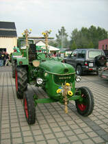 Deutz Traktor am Vorabend des 12. Bulldogtreffens in Burkhardtsdorf