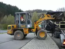 Zettelmeyer ZL 502 der Firma DOHRMANN auf einer Baustelle im Saaletal