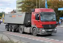 MB Actros 1844 am 14.10.2009 in Euskirchen.