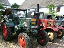 Diese 45er Straeneilbulldog war neben anderen Lanz Bulldos im Hof des Vierseitenhofes in Bocka zu sehen