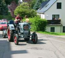 Auch dieser Eicher fuhr die kleine Runde bei der Rundfahrt zum Bulldogtreffen mit