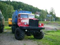Der Kras des Burkhardtsdorfer Fuhrunternehmens stand ebenfalls beim 10. Bulldotreffen in Burkhardtsdorf