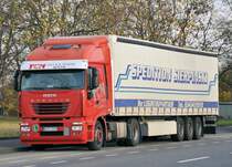 Iveco Stralis 450 Euro 5 am 12.11.2009 in Euskirchen.