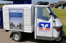  Dreirad  als Werbetrger fr die Raiffeisenbank Rheinbach Voreifel eG, am 10.05.2009 in Odendorf. 