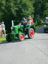 Fendt Dieselross kommt von der groen Runde beim Bulldogtreffen in Burkhardtsdorf