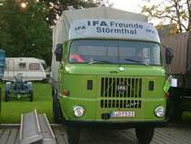 IFA W50 Pritsche/Plane am Vorabend des 10. Bulldogtreffens in Burkhardtsdorf