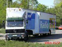 Ein Sattelzug vom WDR am Saalbau in Witten. 22.04.2007.