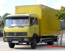 MB 814 mit Schlafkoje und Kofferaufbau. Bad Arolsen am 16.08.2007.